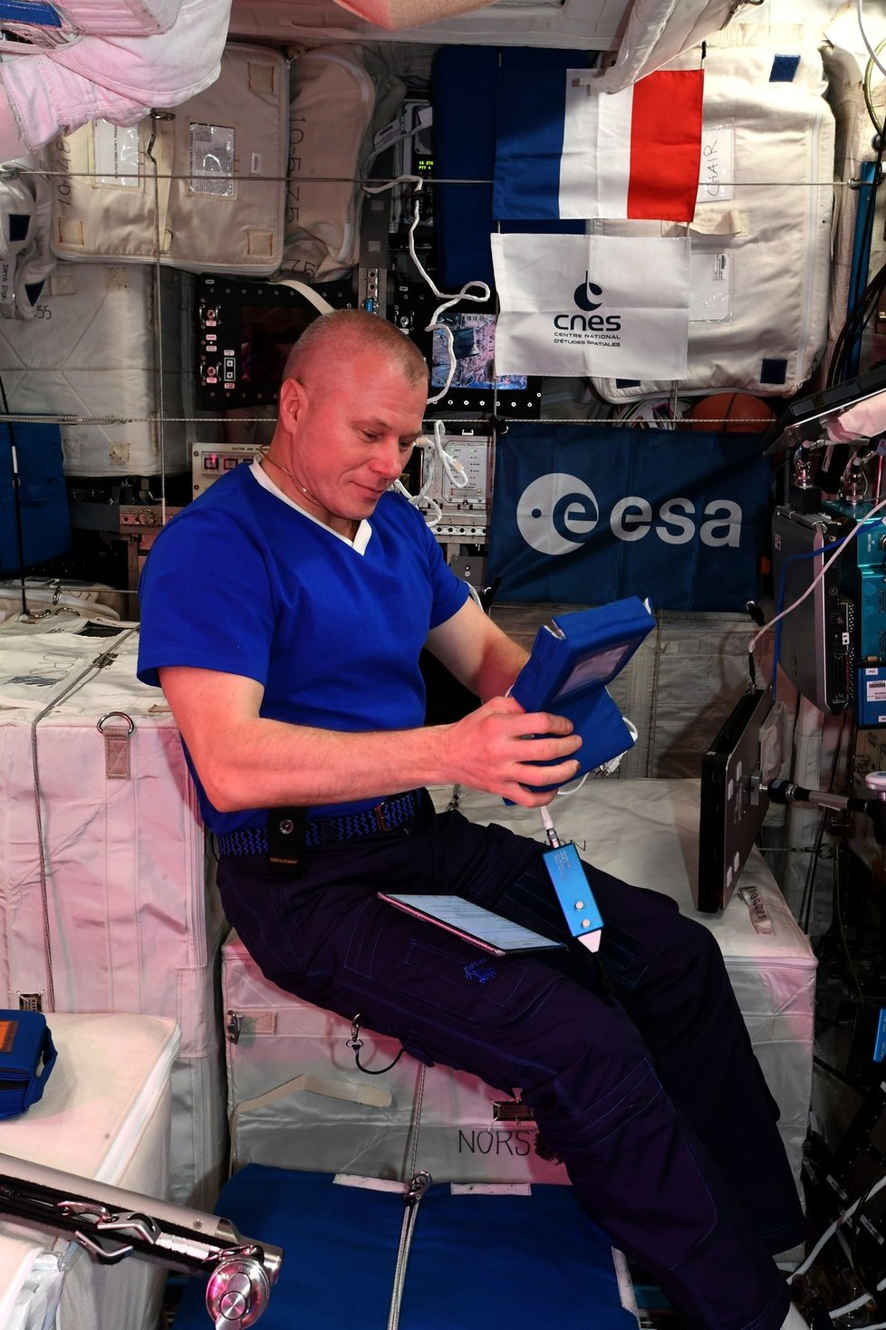Oleg Novickij na ISS.