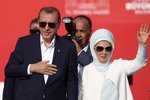 Erdogan s manželkou Emine