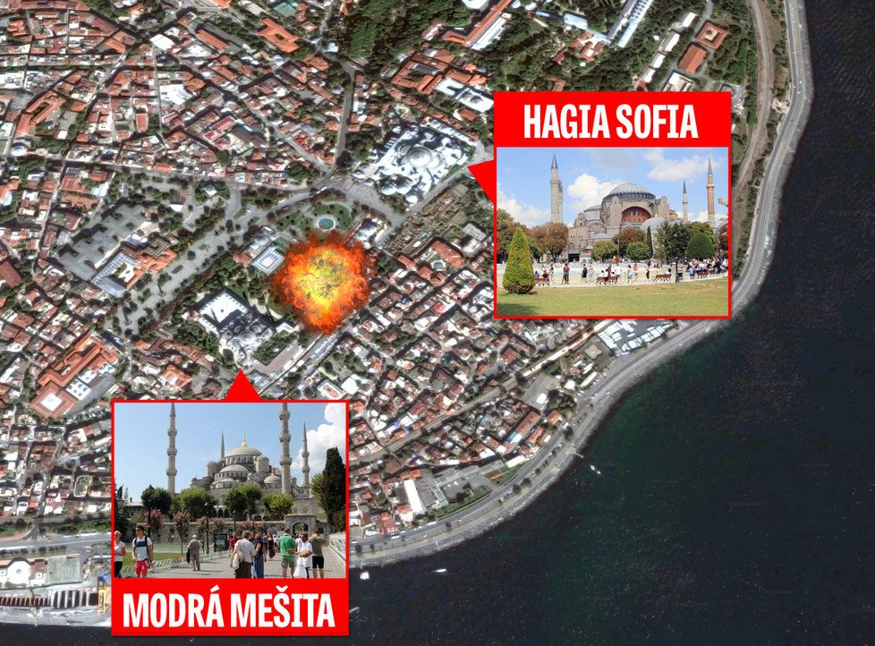 10 mrtvých a 15 zraněných, to je  bilance úterního výbuchu v centru Istanbulu.