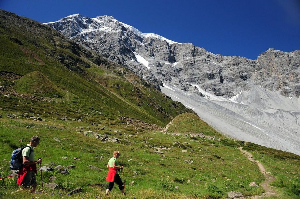 Pohoří Ortles v italských Alpách