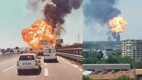 Exploze v Boloni: Kamera zachytila moment, kdy se auta srazila