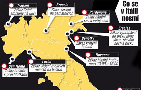 Dovolená v Itálii: Zákaz lízání zmrzliny na veřejnosti!