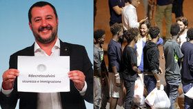 Italský ministr vnitra Matteo Salvini zaujímá tvrdý postoj vůči migrantům.
