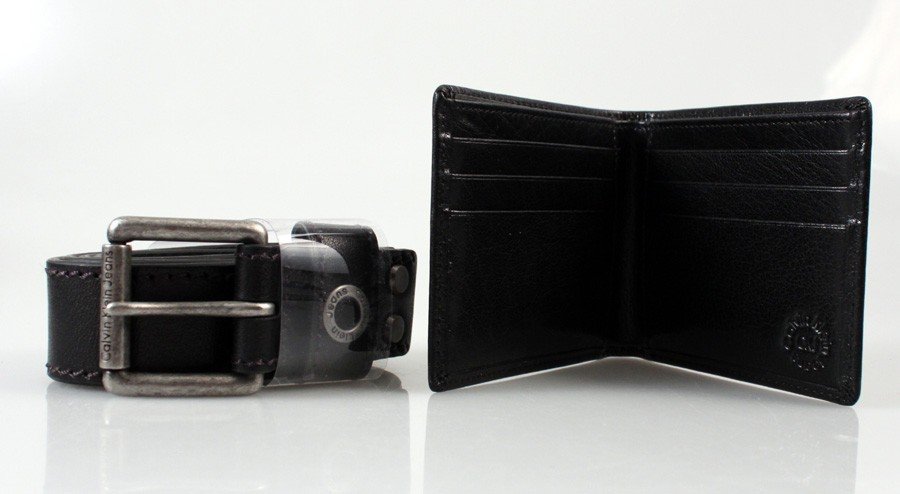 Luxusní pánský set peněženky a pásku Calvin Klein, materiál kůže, 1 860 Kč