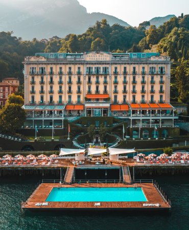Luxusní hotel Grand Hotel Tremezzo v italské Lombardii.
