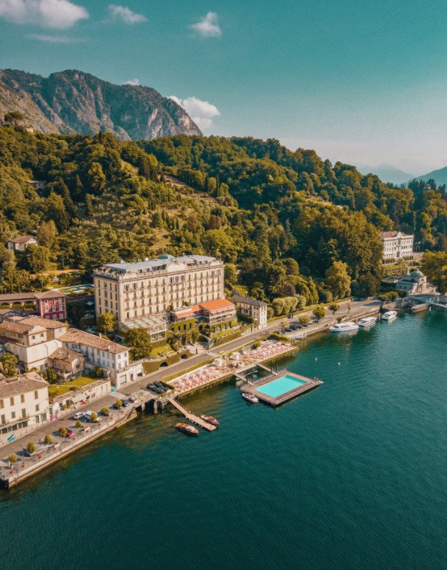 Luxusní hotel Grand Hotel Tremezzo v italské Lombardii.