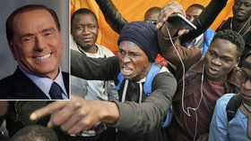 Berlusconi označil migranty za sociální bombu před výbuchem.