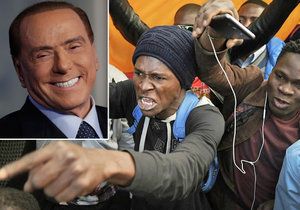 Berlusconi označil migranty za sociální bombu před výbuchem.