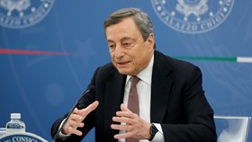 Italský premiér Mario Draghi.