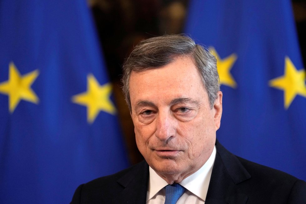 Italský premiér Mario Draghi.