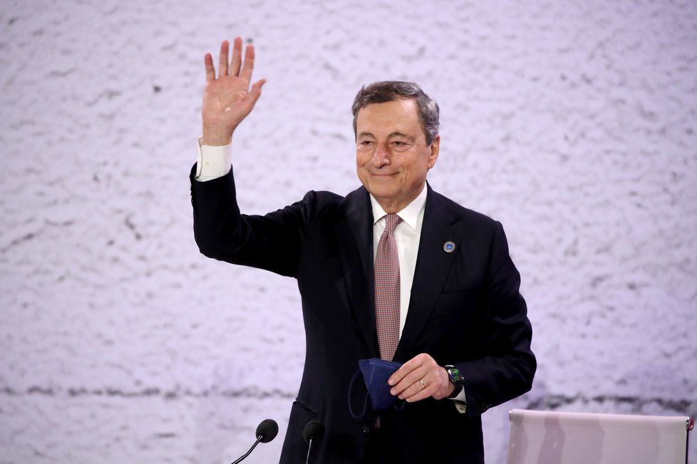 Italský premiér Mario Draghi.