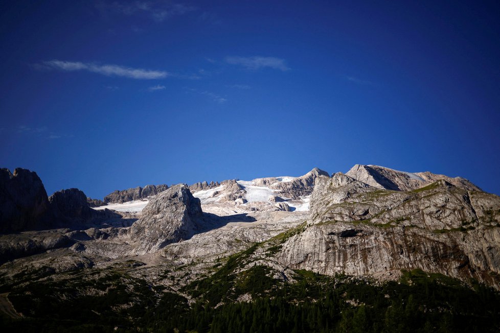 Pohled na italský masiv Marmolada