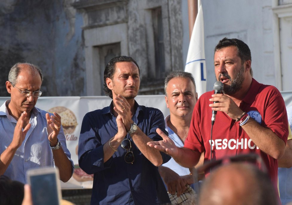 Italský ministr vnitra Matteo Salvini.