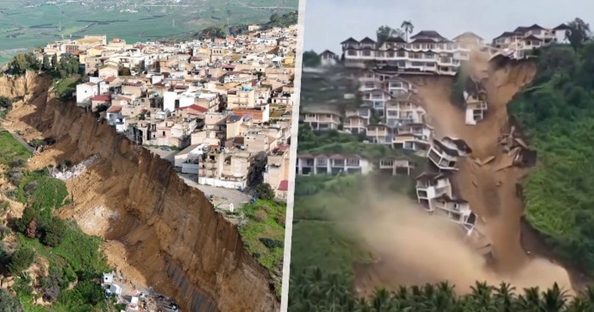 Niscemi: Deslizamientos de tierra desplazaron a 1.000 personas de sus hogares