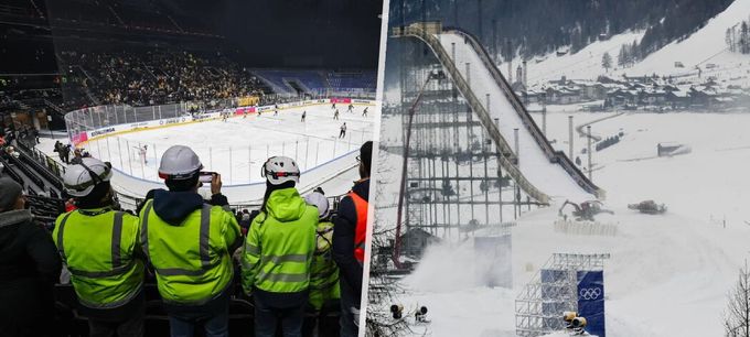 Sportoviště bojují se sněhem i siestou dělníků: Vítejte na stavbě... ale i kamery vám ji zatemní! Sportoviště bojují se sněhem i siestou dělníků: Vítejte na stavbě... ale i kamery vám ji zatemní!