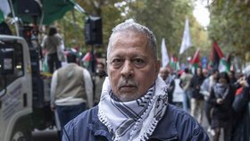 Palestinský aktivista v Itálii Muhammad Hannún (1. 1. 2025).