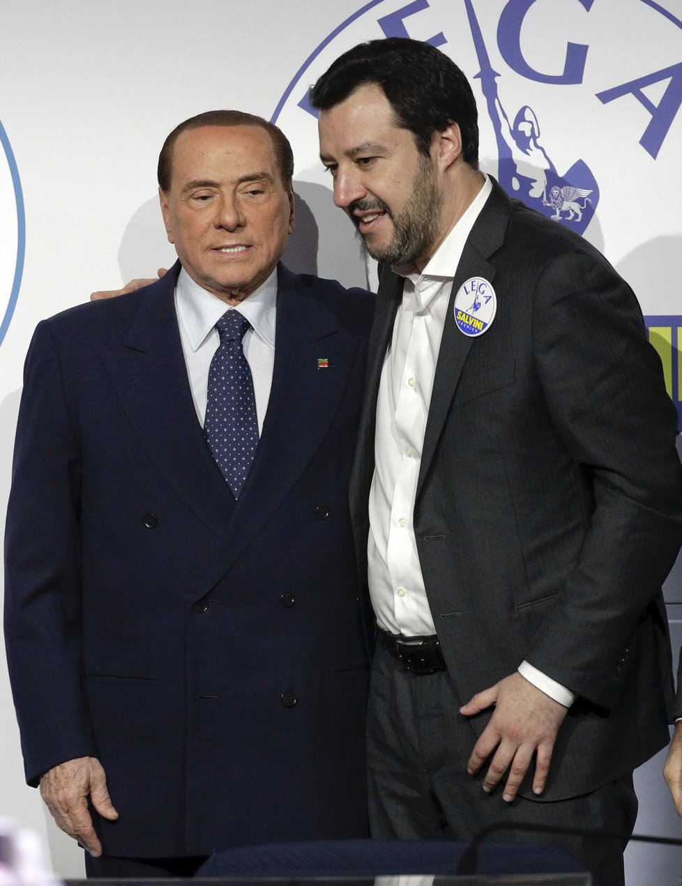 Silvio Berlusconi a Matteo Salvini.