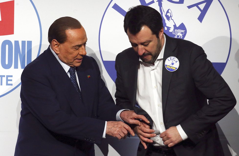 Silvio Berlusconi a Matteo Salvini