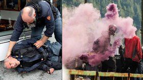 Kameny a dýmovnice vs. slzák a vodní děla. Boj demonstrantů s policisty na hranicích Rakouska a Itálie se vyostřil. Několik lidí bylo zraněno.