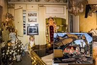 Mafiánskému klanu zbourali 8 domů: Zlaté sochy, trůn kmotra i další luxusní vybavení policie zabavila