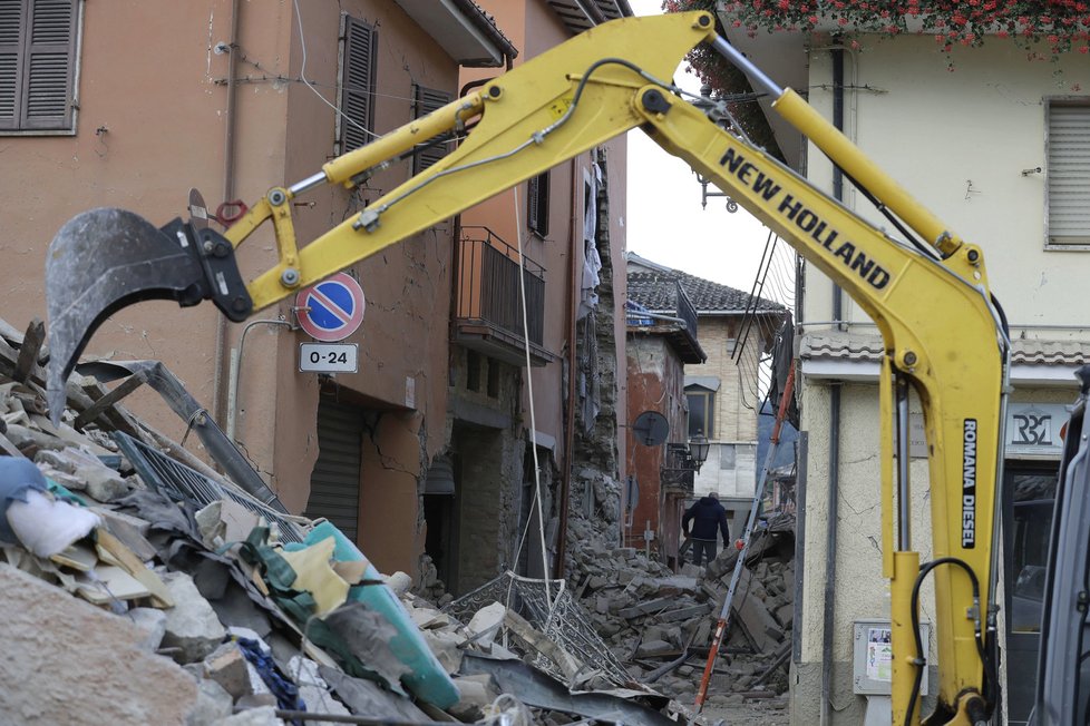 Zemětřesení nejvíce zasáhlo město Amatrice.