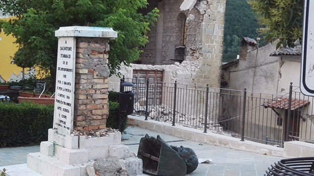 Zemětřesení nejvíce zasáhlo město Amatrice