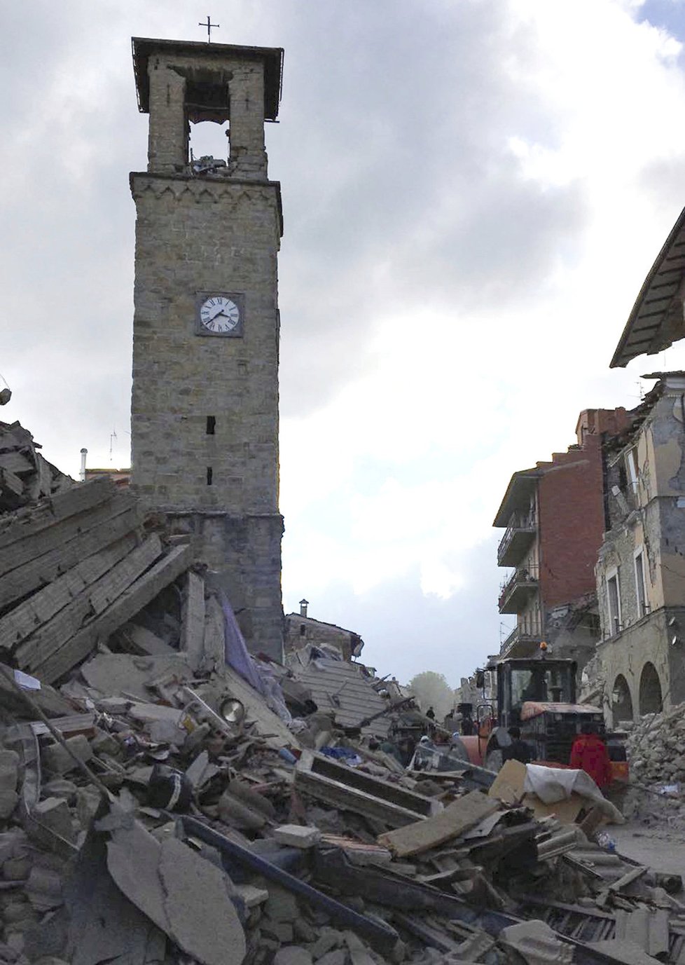 Zemětřesení nejvíce zasáhlo město Amatrice