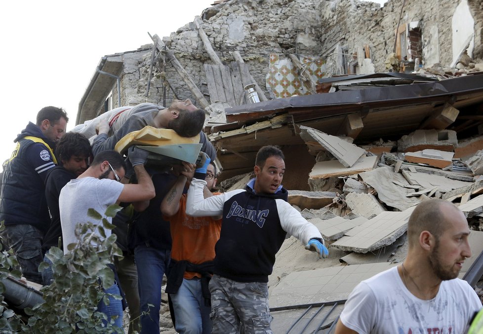 Zemětřesení nejvíce zasáhlo město Amatrice.