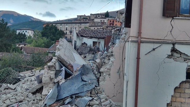 Zemětřesení nejvíce zasáhlo město Amatrice