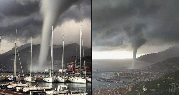 Masivní tornádo v dovolenkovém ráji: Strhalo střechy, místní jsou v šoku