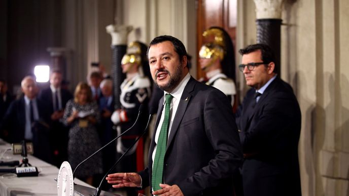 Předseda Ligy Severu Matteo Salvini