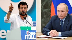 Stojí Putin za kolapsem italské vlády? Salvini popřel, že by dostával pokyny z Kremlu