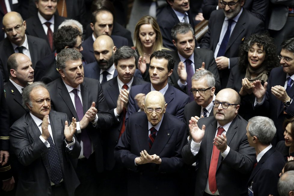 Potlesk svému nástupci věnoval i Giorgio Napolitano.