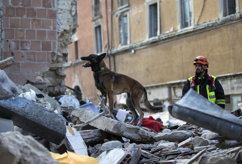 Itálii zasáhlo silné zemětřesení: Amatrice (24. 8. 2016)