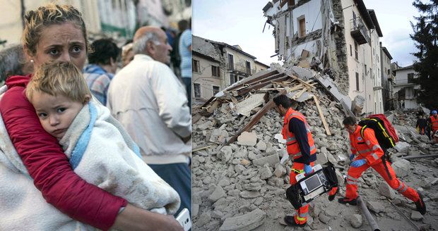 Zemětřesení v Itálii: Po mnoha hodinách vyprostili osmiletou holčičku