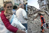 Zemětřesení v Itálii: Po mnoha hodinách vyprostili osmiletou holčičku