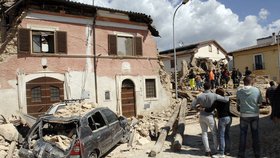 Hrůzné následky zemětřesení v Itálii