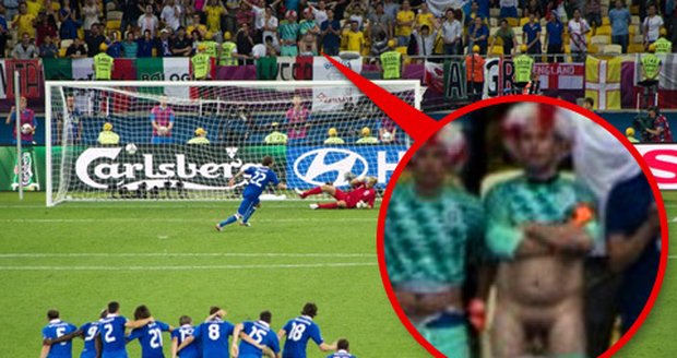 Střelce rozhodující italské penalty ve čtvrtfinále ME 2012 nerozhodil ani naháč v hledišti