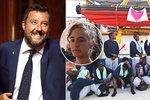 Salvini protlačil svou, italští poslanci schválili přísný zákon o bezpečnosti a migraci. Kapitánům lodí s migranty, jako je Carola Racketeová, hrozí milionové pokuty.