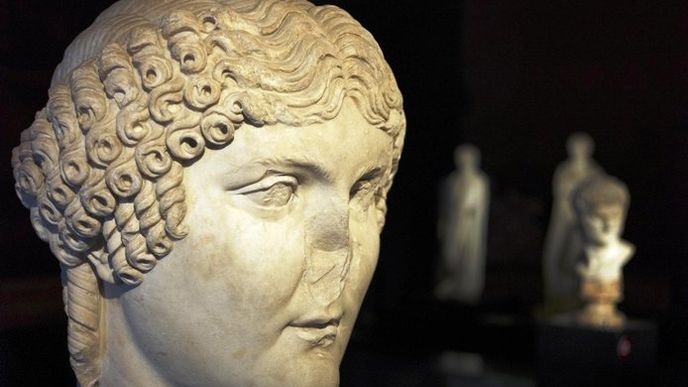 italská kultura, hlava Agrippiny, matky císaře Nera