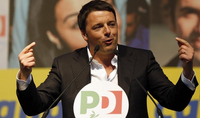 Italský premiér Matteo Renzi si jde v evropských volbách pro jasné vítězství