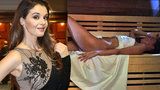 Sexy Kubelková dráždí: Rozvaluje se nahá v sauně!