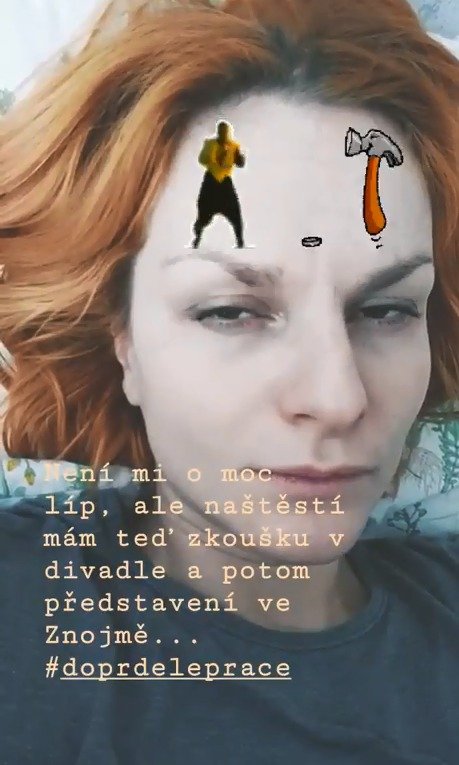 Nemocná Iva Pazderková