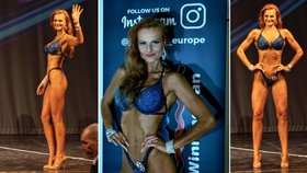 Iva Pazderková na soutěži Bikini fitness 2021