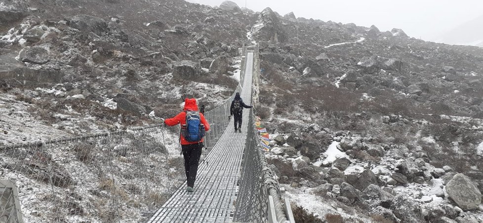 Iva Zajíčková – Stafová absolvovala se svými přáteli desetidenní trek, při kterém v horách ušli 200 km.