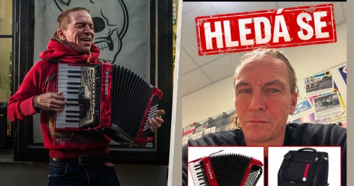 Bartoš přišel o harmoniku! Akordeon mu ukradli přímo z kufru auta