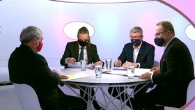Otázky Václava Moravce: Ivan Bartoš, Karel Havlíček a Vojtěch Filip