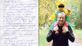 Ivan Buchta napsal své dvouleté dcerce i nanarozenému miminku dopis z řeckého vězení