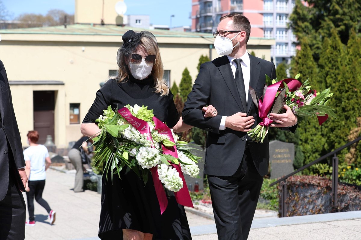 Bývalá první dáma Dagmar Havlová na pohřbu svého švagra Ivana M. Havla.