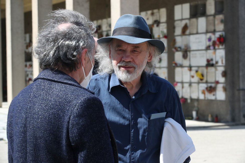 John Bok  na pohřbu Ivana M. Havla